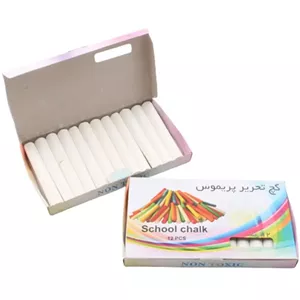گچ تحریر سفید پریموس بسته 12 عددی مدل 2 
