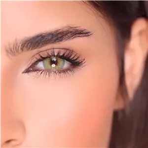 لنز دسیو چارمینگ گرین سبز عسلی روشن دور دار