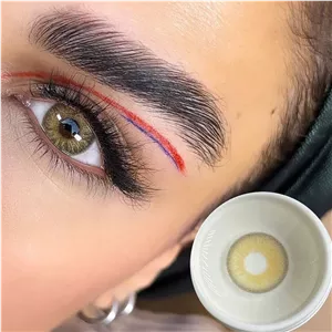 لنز لیزا مود براون سبز عسلی خاکی