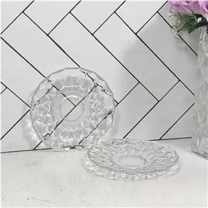 نعلبکی 14 آمیتیس کادویی سفید بلور کاوه (6) بسته 6 تایی -ارسال رایگان ارسال شکستنی و شیشه جات فقط با باربری با بیمه