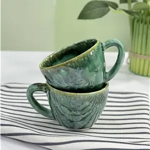 فنجون قهوه سرامیکی روستیک