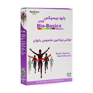 قرص مولتیویتامین و مینرال بایو بیسیکس وومن مناسب بانوان، بسته 60 عددی
