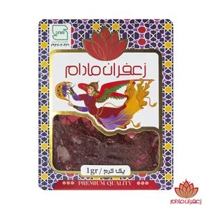 زعفران سوپر نگین یک گرم طرح پاکتی