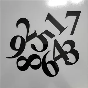 اعداد ساعت لاتین سایز بزرگ (مشکی)