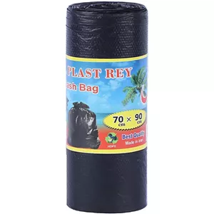 کیسه زباله رولی مشکی ساحل سایز 90 70 سانتی متر بسته 400 گرمی