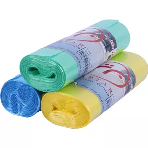 کیسه زباله رولی رنگی برتر سایز 70 55 سانتی متر 20 عددی