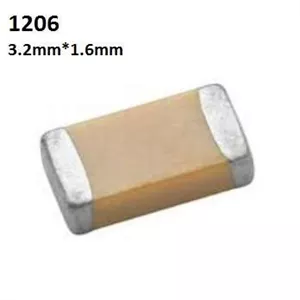 خازن مولتی لایر سرامیکی 68 نانو فاراد smd سایز 1206