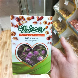 غنچه گل محمدی تازه بسته بندی  سوغات مشهدالرضا 20 گرم