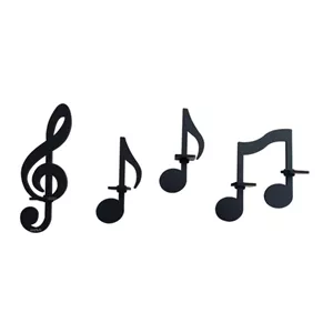 جاشمعی باروچین مدل نت موسیقی بسته 4 عددی