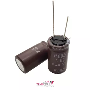 خازن الکترولیتی 2200 میکروفاراد 50 ولت – 2200UF 50V برند NIPPON
