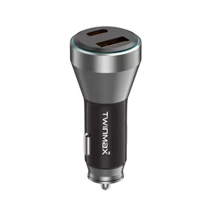 شارژر فندکی 30 وات دو پورت تویین مکس مدل MX-27