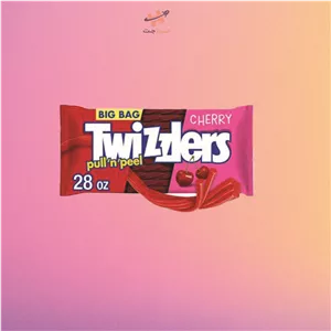 آبنبات جویدنی با طعم گیلاسی توئیزلرز TWIZZLERS
