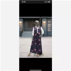 ست وست و دامن شلواری لینن کنفی خنک زنانه