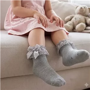 جوراب لب تور دخترانه پنبه ای ایرانی