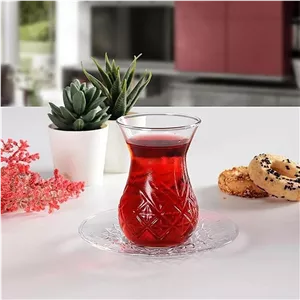 استکان و نعلبکی پاشاباغچه مدل تایملس کد 96992