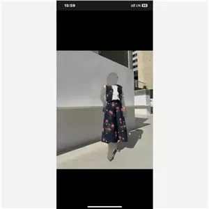 ست وست و دامن شلواری لینن کنفی خنک زنانه