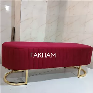 پاف شیاری پایه فلزی(پسکرایه)3نفره طول130cm