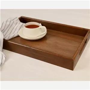 سینی چوبی دسته دار گردو 