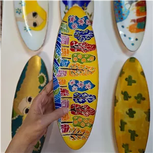 دیس ماهی خوری طرح شهر فرنگ نقاشی شده ویترای