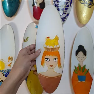 دیس ماهی خوری ویترای طرح دختر مو نارنجی نقاشی شده