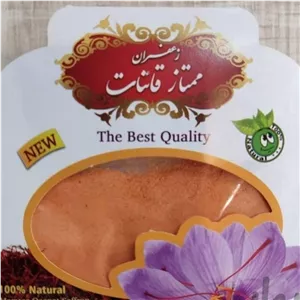 پودر زعفران بازاری کیفیت معمولی 5 مثقال