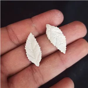بسته 2 عددی برگ درخت پشت تخت جنس سنگ مصنوعی ، بیس خام برگ مینیاتوری ، بیس برگ ، برگ تزیینی، برگ گل ریزه میزه گیفت