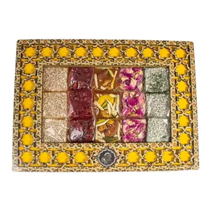 مسقطی ترکیبی جعبه  چوبی شمس ترنج - 450 گرم