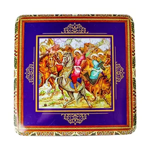 مسقطی ترکیبی جعبه فلزی صفویه ترنج - 800 گرم