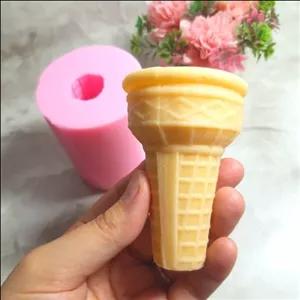 قالب سیلیکونی بستنی مناسب برای شمع و سنگ مصنوعی