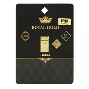 فلش 128GB USB3.2 Data Plus Royal Gold طلایی