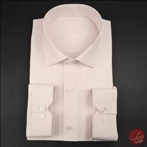 پیراهن رسمی مردانه رنگ صورتی روشن یا گلبهی سایز دو ایکس لارج(2XL) جنس کرپ دوشین