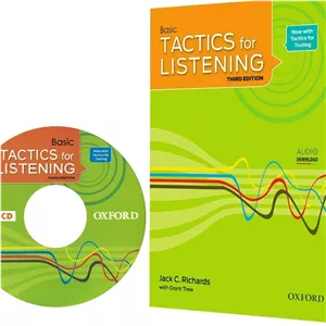  تکتیکس فور لیسنینگ بیسیک سایز بزرگ (کتاب اصلی+کتاب کار) Tactics for Listening 3rd Basic