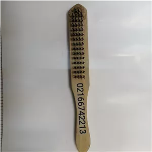 فرچه سیمی مسواکی دسته چوبی 