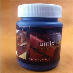 محلول رنگ قهوه ای لبه چرم امید مدل O-BR100 وزن 100 گرم 