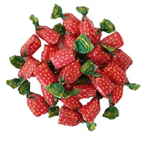 آبنبات توت فرنگی آیدین یک سر پیچ ( 500 گرم )