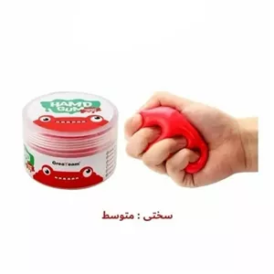 خمیر پاتی رنگ قرمز ( سختی 2 از 4 ) مخصوص تقویت عضلات دست (کاردرمانی)