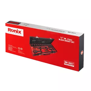 جعبه بکس27 پارچه فشارقوی رونیکس RH- 2627 ساخت تایوان درایو یک دوم اینچ