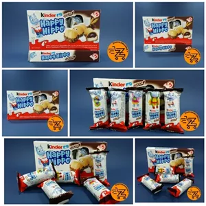 بیسکویت 20.7 گرمی Happy Hippo Kinder ، ویفر مغزدار کاکائو ، بسیار خوش طعم و لذیذ