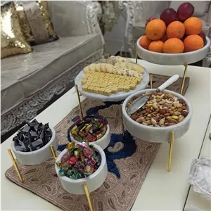 ظروف سنگی پذیرایی 6تیکه تخفیف خورده.ارسال رایگان