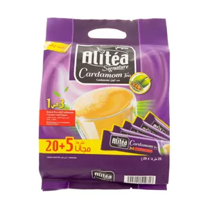 چای فوری علی تی با اسانس هل بسته 25 عددی 