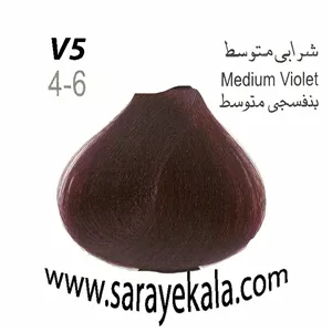 رنگ مو بیس کالر  V5 شرابی متوسط