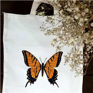 ساک پارچه ایی طرح پروانه