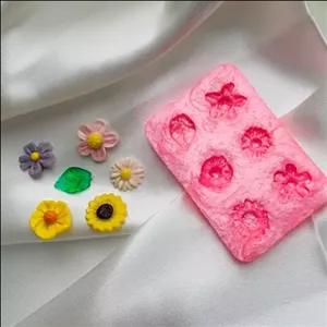 قالب سیلیکونی پیکسل گل 5تایی