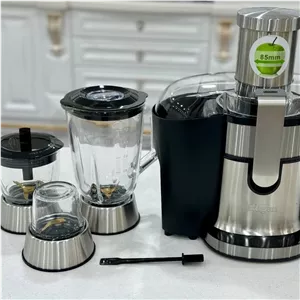 آبمیوه گیری مخلوط کن آسیاب خردکن روگن4کاره دارای متور 1200واتی قدرتمند و داری تیغه های با کیفیت بالا ضد زنگ