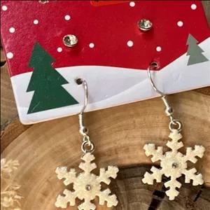 گوشواره دخترانه پک دو عددی برف و میخی