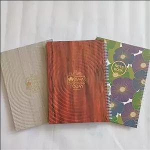 دفتر 100 برگ فنر دوبل جلد سخت کلاسیک لوتوس