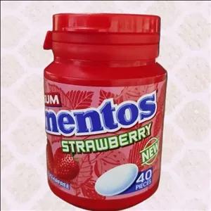 آدامس منتوس باطعم توت فرنگی رژیمی خارجی دربسته 40 عدد وجود دارد