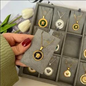 گردنبند ورساچه 20میل استیل رنگ ثابت گالری هیما 