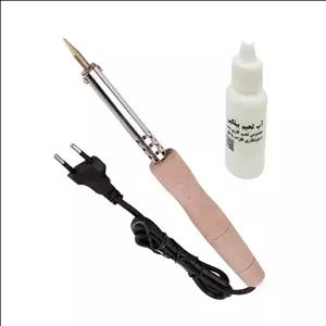 هویه لحیم کاری 220 ولت 40 وات قلمی به همراه مایع فلکس کد 667