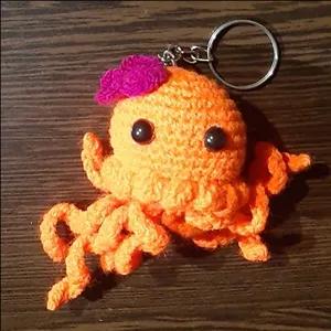 جاکلیدی عروس دریایی قلاب بافی 